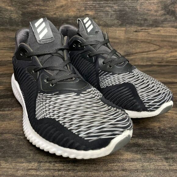 Adidas Alphabounce HPC M Black Grey Running Sneakers Women's Size US 8 BW0330 - Picture 3 of 9